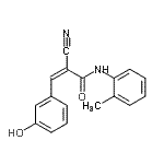 CAS#: 358294-73-2, (2Z)-2-Cyano-3-(3-Hydroxyphenyl)-N-(2-Methylphenyl)Acrylamide
