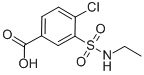 CAS 登录号：3585-45-3， 4-氯-3-[(乙基氨基)磺酰基]苯甲酸