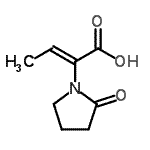 CAS#: 358629-39-7, (2Z)-2-(2-Oxo-1-Pyrrolidinyl)-2-Butenoic Acid