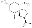 CAS 登录号：35951-50-9， (2R,5S,6R,8S,10S)-8-羟基-6-甲基-2-丙-1-烯-2-基螺[4.5]癸烷-10-甲醛