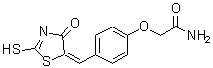 CAS 登录号：359596-38-6， 2-{4-[(E)-(4-氧代-2-硫基-1,3-噻唑-5(4H)-亚基)甲基]苯氧基}乙酰胺