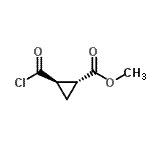 CAS 登录号：35974-58-4， 甲基(1R,2R)-2-(氯甲酰基)环丙烷羧酸酯