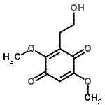 CAS 登录号：359844-50-1， 3-(2-羟基乙基)-2,5-二甲氧基-1,4-苯醌