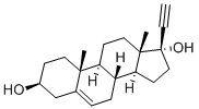 CAS#: 3604-60-2, 17-Ethynyl-10,13-Dimethyl-1,2,3,4,7,8,9,11,12,14,15,16-Dodecahydrocyclopenta[a]Phenanthrene-3,17-Diol