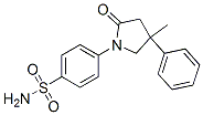 CAS 登录号:36090-44-5, 4-(4-甲基-2-氧代-4-苯基吡咯烷-1-基)苯磺酰胺