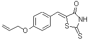CAS 登录号：361184-37-4， (5Z)-5-[4-(烯丙氧基)亚苄基]-2-硫代-1,3-噻唑烷-4-酮