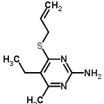 CAS#: 361465-39-6, 4-(Allylsulfanyl)-5-Ethyl-6-Methyl-2-Pyrimidinamine