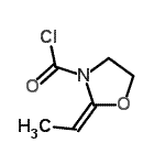 CAS 登录号：36190-13-3， (2E)-2-亚乙基-1,3-恶唑烷-3-甲酰氯