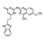 CAS#: 362000-44-0, 6-[(1H-Benzimidazol-2-Ylsulfanyl)Methyl]-2-[(6-Methoxy-4-Methyl-2-Quinazolinyl)Amino]-4-Pyrimidinol