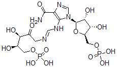 CAS#: 36244-86-7, [(2R,3S,4R,5R)-5-[4-Carbamoyl-5-[[(3R,4R)-3,4-Dihydroxy-2-Oxo-5-Phosphonooxypentyl]Iminomethylamino]Imidazol-1-Yl]-3,4-Dihydroxyoxolan-2-Yl]Methyl Dihydrogen Phosphate