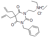 CAS#: 3625-21-6, 2-[3-Benzyl-2,4,6-Trioxo-5,5-Di(Prop-2-Enyl)-1,3-Diazinan-1-Yl]Ethyl-Diethylazanium Chloride