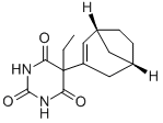 CAS#: 3625-25-0, 5-Ethyl-5-(bicyclo(3.2.1)octenyl)barbituric acid