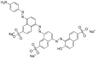 CAS#: 3626-30-0, Trisodium 8-[4-(4-Aminophenyl)Diazenyl-6-Sulfonatonaphthalen-1-Yl]Diazenyl-5-[(2E)-2-(2-Oxo-6-Sulfonatonaphthalen-1-Ylidene)Hydrazinyl]Naphthalene-2-Sulfonate