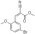 CAS 登录号：362608-36-4， (2Z)-3-(5-溴-2-甲氧基苯基)-2-氰基丙烯酸甲酯