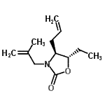 CAS#: 362632-04-0, (4S,5S)-4-Allyl-5-Ethyl-3-(2-Methyl-2-Propen-1-Yl)-1,3-Oxazolidin-2-One