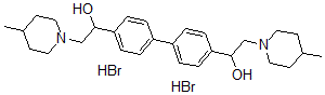 CAS#: 36341-97-6, 1-[4-[4-[1-Hydroxy-2-(4-Methylpiperidin-1-Yl)Ethyl]Phenyl]Phenyl]-2-(4-Methylpiperidin-1-Yl)Ethanol Dihydrobromide