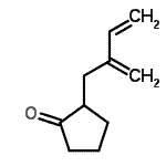 CAS 登录号：364058-25-3， 2-(2-亚甲基-3-丁烯-1-基)环戊酮