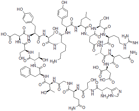 CAS 登录号：36489-11-9， 高血糖素(1-21)