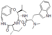 CAS 登录号：36535-97-4， (2S)-N-[(3S,4S,7S,10Z)-7-[(2S)-丁烷-2-基]-5,8-二氧代-3-丙-2-基-2-氧杂-6,9-二氮杂双环[10.2.2]十六-1(15),10,12(16),13-四烯-4-基]-2-二甲基氨基-3-(1H-吲哚-3-基)丙酰胺