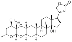 CAS#: 36597-51-0, (2alpha(2S,3S,4R,6R),3beta,5alpha)-14-Hydroxy-2,3-((Tetrahydro-3,4-Dihydroxy-6-Methyl-2H-Pyran-3,2-Diyl)Bis(Oxy))-Card-20(22)-Enolide