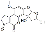 CAS#: 36601-31-7, 2,3,6a,8,9,9a-Hexahydro-8,9a-Dihydroxy-4-Methoxycyclopenta(c)Furo(3',2':4,5)Furo(2,3-h)(1)Benzopyran-1,11-Dione
