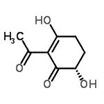 CAS 登录号：366024-15-9， (6S)-2-乙酰基-3,6-二羟基-2-环己烯-1-酮