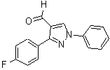 CAS 登录号：36640-40-1， 3-(4-氟-苯基)-1-苯基-1H-吡唑-4-甲醛