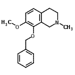 CAS 登录号：36646-87-4， 8-(苄氧基)-7-甲氧基-2-甲基-1,2,3,4-四氢异喹啉