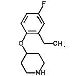 CAS 登录号：367501-29-9， 4-(2-乙基-4-氟苯氧基)哌啶