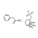 CAS#: 36775-31-2, [(1S)-7,7-Dimethyl-2-Oxo-Norbornan-1-Yl]Methanesulfonate; (2-Phenylacetyl)Ammonium