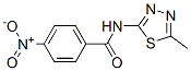 CAS 登录号：36855-77-3， N-(5-甲基-1,3,4-噻二唑-2-基)-4-硝基苯甲酰胺