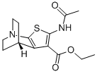 CAS 登录号：36860-52-3， 2-乙酰氨基-3-乙基羰基噻吩并(2,3-b)奎宁环