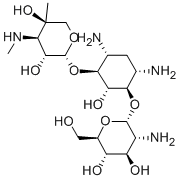 CAS 登录号：36889-17-5， 2-[4,6-二氨基-3-[3-氨基-4,5-二羟基-6-(羟基甲基)四氢吡喃-2-基]氧基-2-羟基环己基]氧基-5-甲基-4-甲基氨基四氢吡喃-3,5-二醇