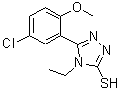 CAS#: 369394-90-1, 5-(5-Chloro-2-Methoxyphenyl)-4-Ethyl-4H-1,2,4-Triazole-3-Thiol