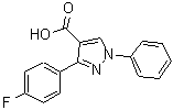 CAS 登录号：370098-34-3， 3-(4-氟苯基)-1-苯基-1H-吡唑-4-羧酸