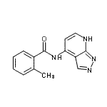 CAS#: 370588-90-2, 2-Methyl-N-(1H-Pyrazolo[3,4-b]Pyridin-4-Yl)Benzamide