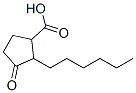 CAS 登录号：37172-52-4， (1R,2S)-2-己基-3-氧代环戊烷-1-羧酸