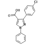 CAS#: 372107-14-7, 3-(4-Chlorophenyl)-1-Phenyl-1H-Pyrazole-4-Carboxylic Acid