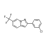 CAS 登录号：372122-59-3， 2-(3-氯苯基)-6-(三氟甲基)吡唑并[1,5-a]吡啶