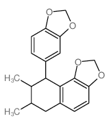 CAS#: 3738-01-0, (7S,8R,9R)-9-(1,3-Benzodioxol-5-Yl)-7,8-Dimethyl-6,7,8,9-Tetrahydrobenzo[g][1,3]Benzodioxole