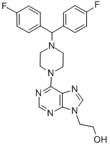 CAS#: 37425-38-0, 2-[6-[4-[Bis(4-Fluorophenyl)Methyl]Piperazin-1-Yl]Purin-9-Yl]Ethanol Dihydrochloride
