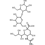 CAS#: 37449-93-7, 5-Acetamido-3,5-dideoxy-6-(1,2,3-trihydroxypropyl)hex-2-ulopyranonosyl-(2->6)hexopyranosyl-(1->4)hexopyranose
