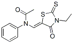 CAS#: 3747-06-6, N-[(Z)-(3-Ethyl-4-Oxo-2-Sulfanylidene-1,3-Thiazolidin-5-Ylidene)Methyl]-N-Phenylacetamide