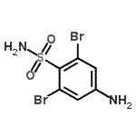 CAS 登录号：37559-33-4， 4-氨基-2,6-二溴苯磺酰胺