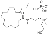 CAS 登录号：3758-54-1， 2-羟基乙基二甲基-3-硬脂酰胺基丙基铵磷酸盐