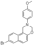 CAS 登录号：376374-34-4， 8-溴-2-(4-甲氧基苯基)-2,3-二氢-1H-萘并[1,2-e][1,3]恶嗪