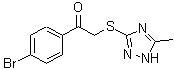 CAS#: 37664-35-0, 1-(4-Bromophenyl)-2-[(5-Methyl-1H-1,2,4-Triazol-3-Yl)Sulfanyl]Ethanone