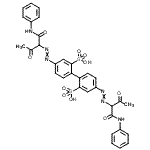 CAS#: 37678-92-5, 4,4'-Bis[(1-Anilino-1,3-Dioxo-2-Butanyl)Diazenyl]-2,2'-Biphenyldisulfonic Acid