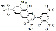 CAS#: 3769-61-7, Disodium (3E)-5-Amino-3-[(2-Hydroxy-3,5-Dinitrophenyl)Hydrazinylidene]-4-Oxonaphthalene-2,7-Disulfonate