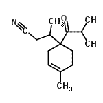 CAS 登录号：37730-46-4， 3-(1-异丁酰基-4-甲基-3-环己烯-1-基)丁腈